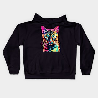 Bengal Cat Pop Art Kids Hoodie